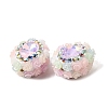 Handmade Polymer Clay Rhinestone Beads CLAY-Z005-02-2