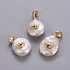 Natural Cultured Freshwater Pearl Pendants LS-KK-L187-08G-1