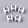 Opaque Acrylic Beads SACR-N020-04A-G-1