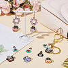 24Pcs 6 Styles Printed Alloy Pendants Sets FIND-AR0005-88-4