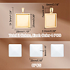 DIY Blank Square Pendant Making Kit DIY-UN0005-45-3