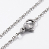 Non-Tarnish 304 Stainless Steel Pendant Necklaces NJEW-J053-03P-2