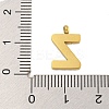 Ion Plating(IP) 304 Stainless Steel Charms STAS-G345-01G-Z-3