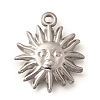 304 Stainless Steel Pendants STAS-P381-07P-1