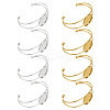 8Pcs 2 Colors Brass Cuff Bangle Making KK-AR0003-77-1