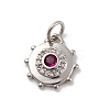 Brass Micro Pave Cubic Zirconia Charms KK-U033-22P-01-1
