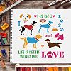 Plastic Reusable Drawing Painting Stencils Templates DIY-WH0172-302-6