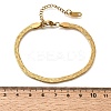 304 Stainless Steel Snake Chains Bracelets for Women BJEW-P395-02G-01-5