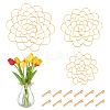 3Pcs 201 Stainless Steel Flower Arrangement Insert Lids DIY-UN0005-92G-1