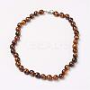 Natural Tiger Eye Beads Necklaces NJEW-F138-8mm-02-1