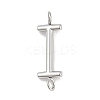 304 Stainless Steel Letter Connector Charms STAS-M108-01P-09-1