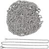 Trendy Unisex 304 Stainless Steel Cable Chain Necklaces STAS-UN0003-39P-4