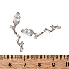 Brass Micro Pave Clear Cubic Zirconia Pendants KK-Z112-47S-3