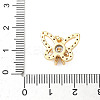 Brass Micro Pave Cubic Zirconia Rotating Pendants LS-KK-M323-01E-G-3