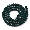 Opaque Solid Color Glass Beads Strands EGLA-A034-P6mm-D12-2