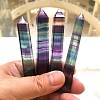 Natural Colorful Fluorite Pointed Prism Bar Home Display Decoration G-PW0007-098A-3