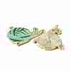 Zine Alloy Enamel Pendants ENAM-WH0065-04G-2