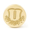 Golden Tone Round Wax Seal Brass Stamp Heads AJEW-Z034-02G-I-2