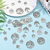 50Pcs 10 Styles Tibetan Style Alloy Pendants FIND-YW0006-93-5