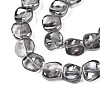 Electroplate Glass Beads Strand X-EGLA-S188-21-A01-3