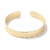 Brass Hollow Heart Open Cuff Bangles for Women BJEW-U003-04G-2