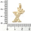 Rack Plating Brass Micro Pave Cubic Zirconia Pendants KK-D535-01X-RS-3