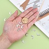 Non-Tarnish Crescent Moon Stainless Steel Charms Pendants X-STAS-Q168-06-4