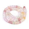 Crackle Transparent Glass Beads Strands GLAA-N069-03A-M-2