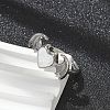 Heart with Wing Enamel Finger Rings RJEW-G337-05P-02-4