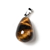 Natural Tiger Eye Pendants G-I332-05P-14-2