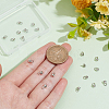 20Pcs Brass Bead Tips KK-BC0013-26-3
