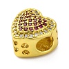 Heart European Beads KK-Z081-01A-2
