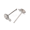 Anti-Tarnish 304 Stainless Steel Stud Earring Findings STAS-S151-01P-A-2
