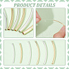 48Pcs 6 Styles Brass Tube Beads KK-BC0012-76-4