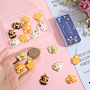 20Pcs 5 Styles  Bee Theme Opaque Resin Pendants RESI-SC0003-48-3