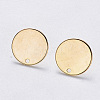 Brass Stud Earring Findings X-KK-T049-10G-NF-1
