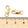Brass Lobster Claw Clasps KK-H532-18G-3