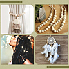 Natural Unfinished Wood Beads WOOD-PA0001-16B-5