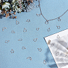 120Pcs 6 Styles 304 Stainless Steel Open Pendants STAS-AR0002-58P-4
