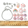 DIY Cartoon Resin & Alloy European Beads Bracelets Making Kits DIY-FS0007-21-5
