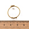 Daisy 304 Stainless Steel Enamel Open Cuff Rings for Women RJEW-M061-01G-04-3