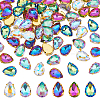 72Pcs 6 Colors Glass Beads GLAA-DC0001-04-1