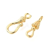 Brass Hook and S-Hook Clasps KK-D356-21G-2