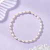 Natural Cultured Freshwater Pearl Beads Stretch Bracelets for Women BJEW-JB13354-1