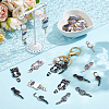 32Pcs 8 Styles Alloy Enamel Pendants FIND-WR0012-14-4