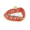Alloy Enamel Pendants ENAM-C022-02C-G-1