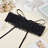 1Pc Imitation Leather Lace Flower Wrap Around Waist Belts for Women AJEW-CL0002-88B-4