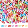 300Pcs Fish Craft Style Acrylic Beads SACR-SP0001-28-1