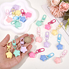 18Pcs 6 Colors Resin Star Pendant Decoraitons FIND-BBC0004-92-3