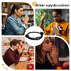 4Pcs Alloy Cross-shaped Braided Rope Bracelets for Couple Friends BJEW-ME0001-05-5